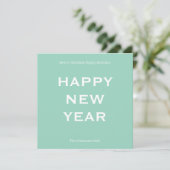 Modern Bold Holiday Card | Custom Text Minimalist Feestdagenkaart (Staand voorkant)