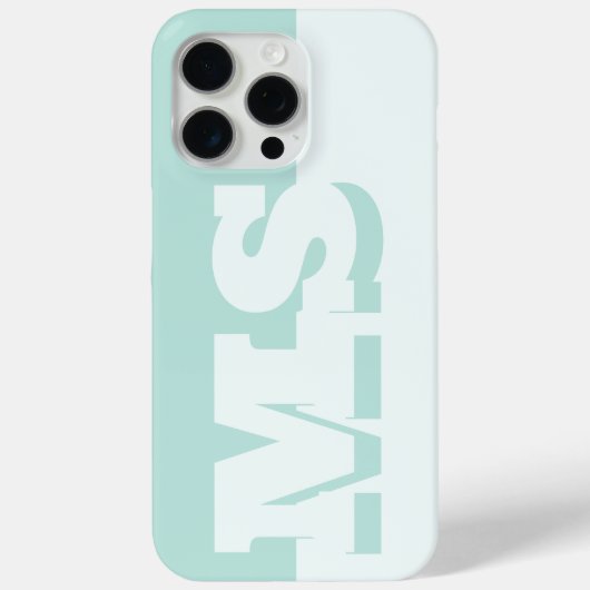 Modern Bold Initiaal Monogram Case-Mate iPhone Case (Achterkant)