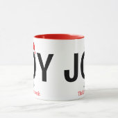 Modern Bold JOY Eenvoudig Elegant Kerstgezin Mok (Midden)