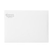 Modern Bold JOYFUL Green Wraparound Address Label (Voorkant)