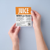 Modern Bold, Juice Bar Advertising Flyer (Hand)