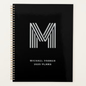 Modern Bold Monogram | Black and Gray (Devant)