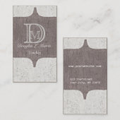 Modern Bold Monogram  Visitekaartje (Voorkant / Achterkant)