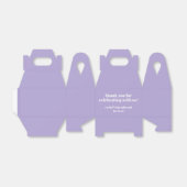 Modern Bold Paarse Bat Mitzvah Custom Dank u Bedankdoosjes (Uitgevouwen)