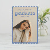 Modern Bold Photo Afstuderen aangekondigd Kaart (Staand voorkant)