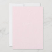 Modern Bold Pink Red Script Wedding Kaart (Achterkant)
