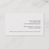 Modern Bold Police Attorney Carte de visite (Dos)