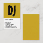 Modern Bold, Professional DJ Visitekaartje (Voorkant / Achterkant)