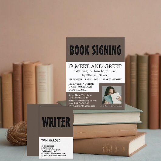 Modern Bold, schrijvers Visitekaartje