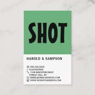 Modern Bold, Snooker Club, Pool/Snooker Player Visitekaartje