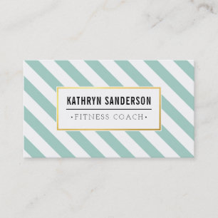 MODERN BOLD streep goud logo embleem mint groen Visitekaartje