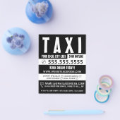 Modern Bold, Taxi Bedrijf met Prijslijst Flyer (Enkel)