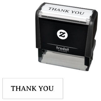 Modern Bold “THANK YOU” Zelfinktende Stempel