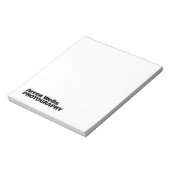 Modern Bold Typografie Notitieblok (Gedraaid)