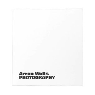 Modern Bold Typografie Notitieblok