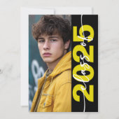 Modern Bold Typography Afstudeerder aangekondigd Kaart (Voorkant)