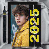 Modern Bold Typography Afstudeerder aangekondigd Kaart