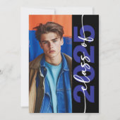 Modern Bold Typography Afstudeerder aangekondigd Kaart (Voorkant)