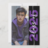 Modern Bold Typography Afstuderen aangekondigd Kaart (Voorkant)