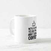 Modern Bold Typography Second Coffee Quote Mug (Devant gauche)