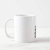 Modern Bold Typography Second Coffee Quote Mug (Gauche)