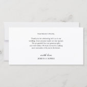 Modern Bold Typography Wedding 2 Foto Bedankkaart (Achterkant)