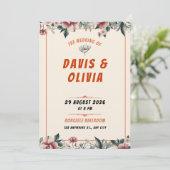 Modern Bold Wedding Invitation - Clean Elegant (Debout devant)