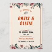 Modern Bold Wedding Invitation - Clean Elegant (Devant)