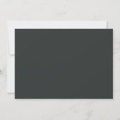 Modern Bold Zwart & Wit Typografie Verloving Kaart (Achterkant)