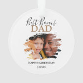 Modern Bonus Pap | Fotovaders Day Glass Ornament (achterkant)