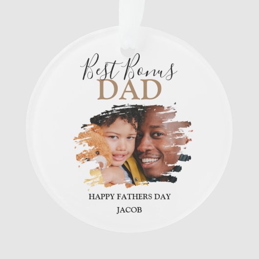 Modern Bonus Pap | Fotovaders Day Glass Ornament (voorkant)