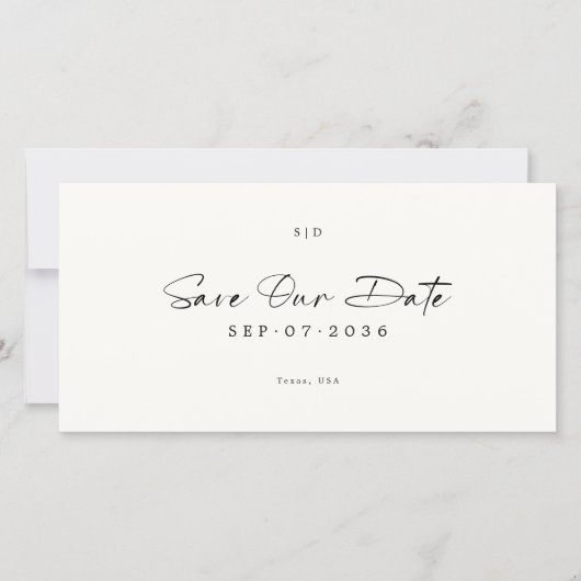 Modern Bookmark QR Code 2 Photo Save the Date (Devant)