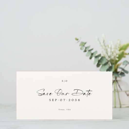 Modern Bookmark QR Code 2 Photo Save the Date (Debout devant)