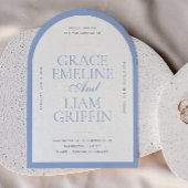 Modern Border Elegance bruiloft uitnodiging