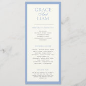 Modern Border Elegance huwelijksceremonie programm Programma (Voorkant)