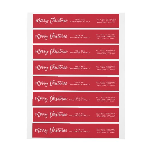 Modern Borstel Script Star Merry Christmas (Vel)