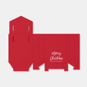 Modern Borstel Script Star Merry Christmas Bedankdoosjes (Uitgevouwen)