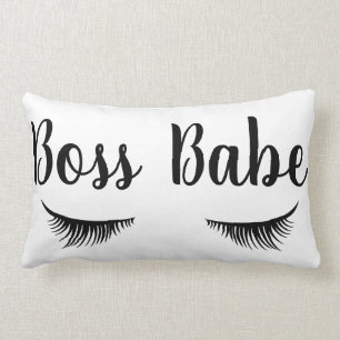 Modern Boss Babe Eyelashes Kussen