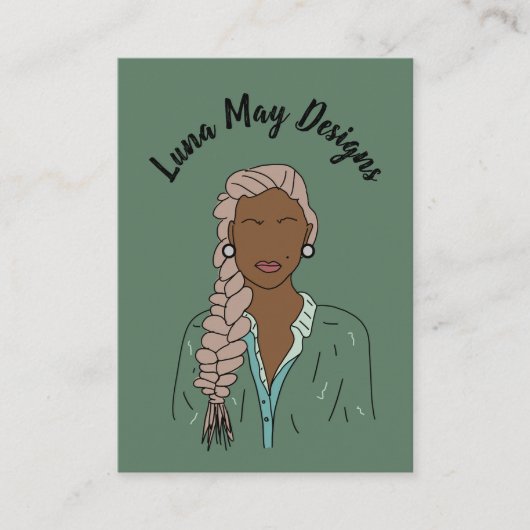 Modern Boss Woman Sieraden Display Visitekaartje (Voorkant)