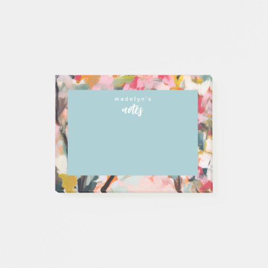 Modern Botanical Abstract Art Post-it® Notes (Voorkant)