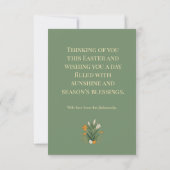 Modern Botanical Easter Blessings (Achterkant)