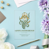 Modern Botanical Easter Blessings Acryl Uitnodigingen (Insitu (Huwelijk))