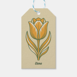 Modern Botanical Easter Blessings Cadeaulabel