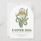 Modern Botanical Easter Blessings Kaart (Voorkant)