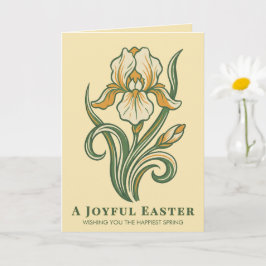 Modern Botanical Easter Blessings Kaart