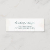 Modern Botanical Eucalyptus Greenery Elegant Mini Visitekaartje (Achterkant)