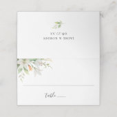 Modern Botanical Floral Lily Wedding (Buitenkant ongevouwen)