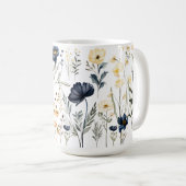 Modern botanical flower mug (Devant droit)