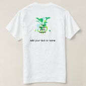 Modern Botanical Leaf  T-shirt (Design achterkant)