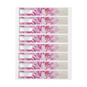 Modern Botanical Pink Peony Return Address (Vel)